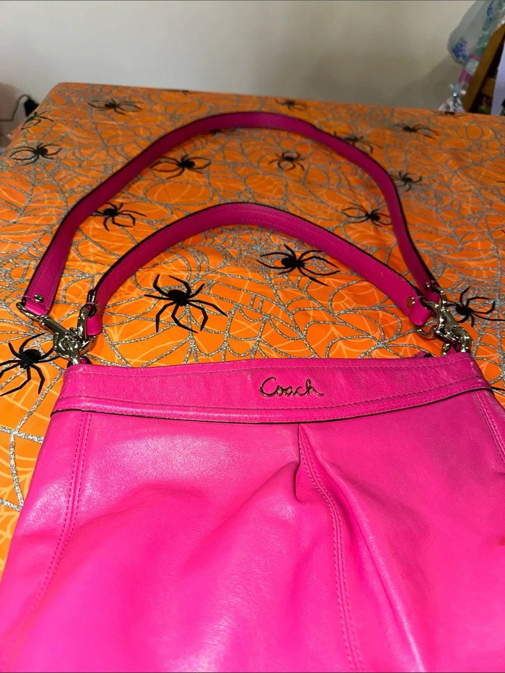 Coach pink leather